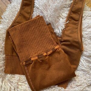 Free People Good Karma Square Neck Crop Top in Toasted Coconut Size XS/S NWOT